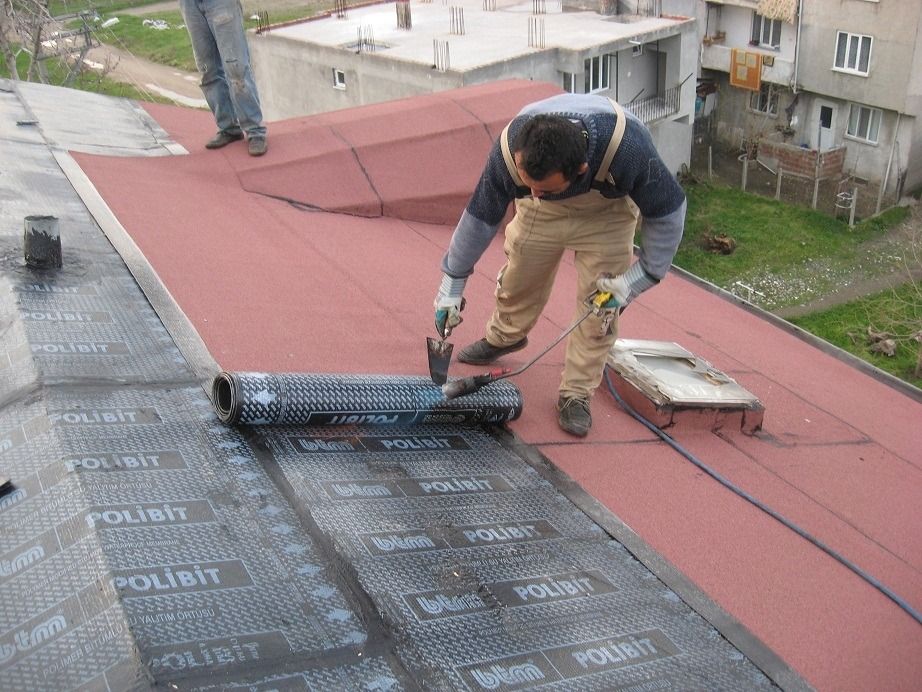 Kahramanlar EPDM Kauçuk Çatı – düz çatıda arduvazlı bitümlü membran serimi